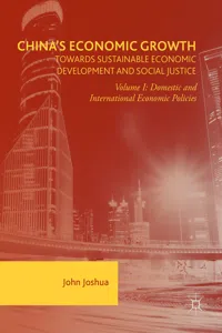 China's Economic Growth: Towards Sustainable Economic Development and Social Justice_cover