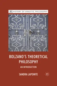 Bolzano's Theoretical Philosophy_cover