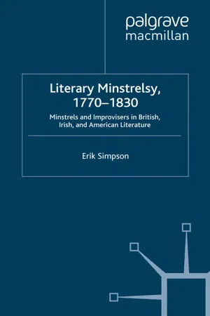 Literary Minstrelsy, 1770-1830