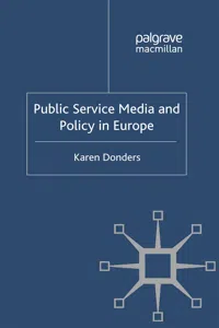 Public Service Media and Policy in Europe_cover