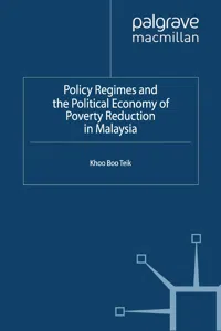 Policy Regimes and the Political Economy of Poverty Reduction in Malaysia_cover