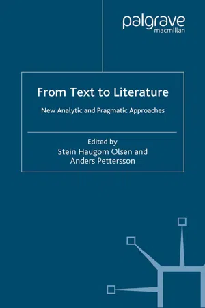 From Text to Literature