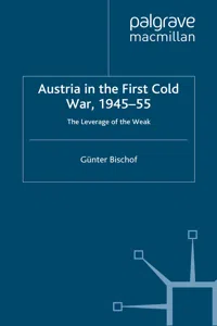 Austria in the First Cold War, 1945-55_cover