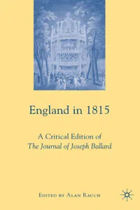 England in 1815_cover