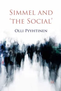 Simmel and 'the Social'_cover