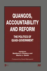 Quangos, Accountability and Reform_cover