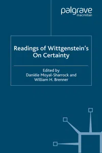 Readings of Wittgenstein's On Certainty_cover