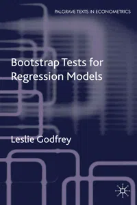 Bootstrap Tests for Regression Models_cover
