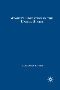 Women's Education in the United States, 1780-1840_cover