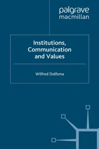 Institutions, Communication and Values_cover
