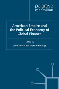 American Empire and the Political Economy of Global Finance_cover