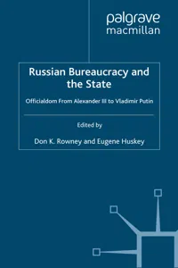 Russian Bureaucracy and the State_cover