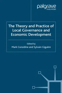 The Theory and Practice of Local Governance and Economic Development_cover