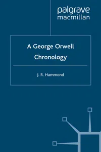 A George Orwell Chronology_cover