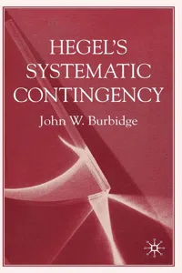 Hegel's Systematic Contingency_cover