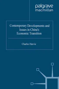 Contemporary Developments and Issues in China's Economic Transition_cover