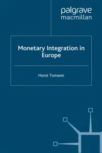 Monetary Integration in Europe_cover