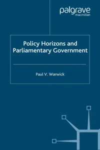 Policy Horizons and Parliamentary Government_cover