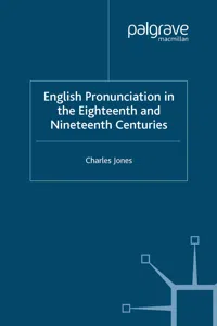 English Pronunciation in the Eighteenth and Nineteenth Centuries_cover