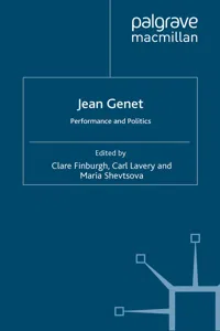 Jean Genet: Performance and Politics_cover