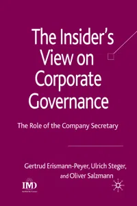 The Insider's View on Corporate Governance_cover