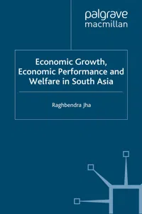 Economic Growth, Economic Performance and Welfare in South Asia_cover