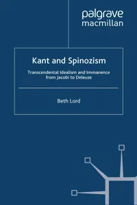 Kant and Spinozism_cover