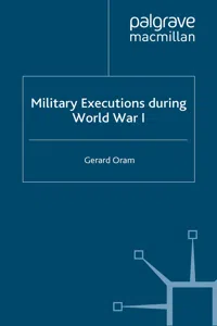 Military Executions during World War I_cover