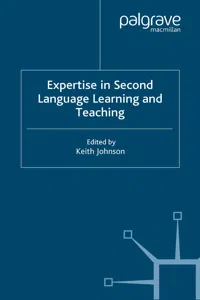 Expertise in Second Language Learning and Teaching_cover