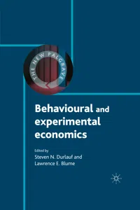 Behavioural and Experimental Economics_cover