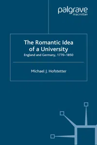 The Romantic Idea of a University_cover