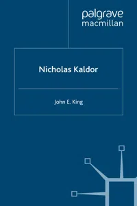 Nicholas Kaldor_cover