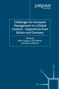 Challenges for European Management in a Global Context_cover