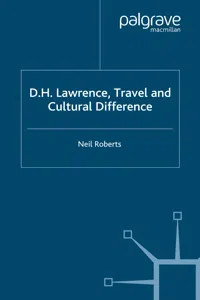 D.H. Lawrence, Travel and Cultural Difference_cover