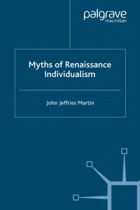 Myths of Renaissance Individualism_cover