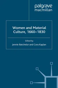 Women and Material Culture, 1660-1830_cover