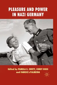 Pleasure and Power in Nazi Germany_cover