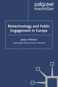 Biotechnology and Public Engagement in Europe_cover