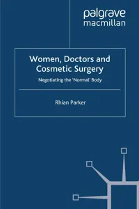 Women, Doctors and Cosmetic Surgery_cover