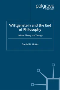 Wittgenstein and the End of Philosophy_cover