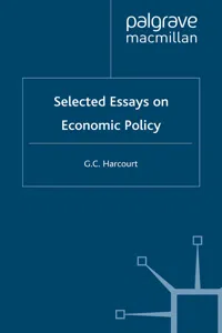 Selected Essays on Economic Policy_cover