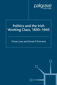 Politics and the Irish Working Class, 1830–1945_cover