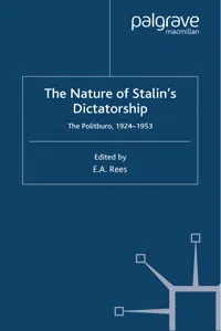 The Nature of Stalin's Dictatorship_cover