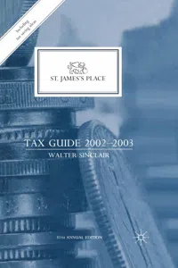 St. James's Place Tax Guide 2002–2003_cover