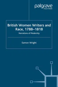 British Women Writers and Race, 1788-1818_cover