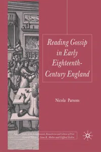 Reading Gossip in Early Eighteenth-Century England_cover