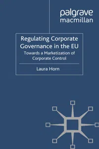 Regulating Corporate Governance in the EU_cover