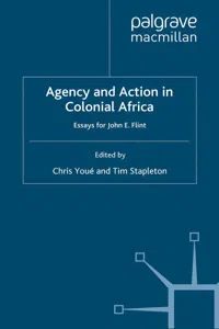 Agency and Action in Colonial Africa_cover