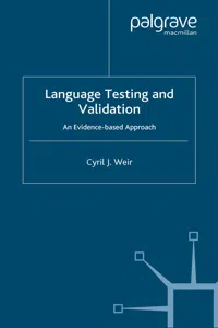 Language Testing and Validation_cover