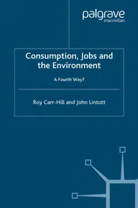 Consumption, Jobs and the Environment_cover